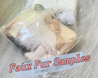 Faux Fur Swatches Samples / Faux Fur Fabric / Bridal Fur Shawl Fabric / Wedding Fur Wrap Fabric / Bridal Fur Shawl Custom Orders