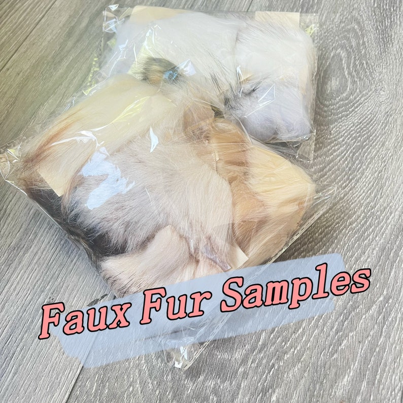 Faux Fur Swatches Samples / Faux Fur Fabric / Bridal Fur Shawl Fabric / Wedding Fur Wrap Fabric / Bridal Fur Shawl Custom Orders image 1