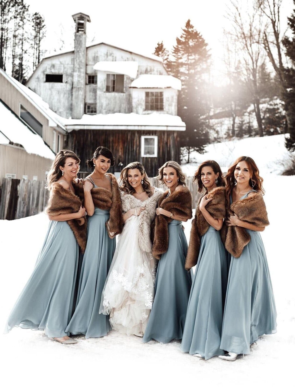 Bolero Novia Insun - Chal Piel Sintética Para Boda Y Fiesta