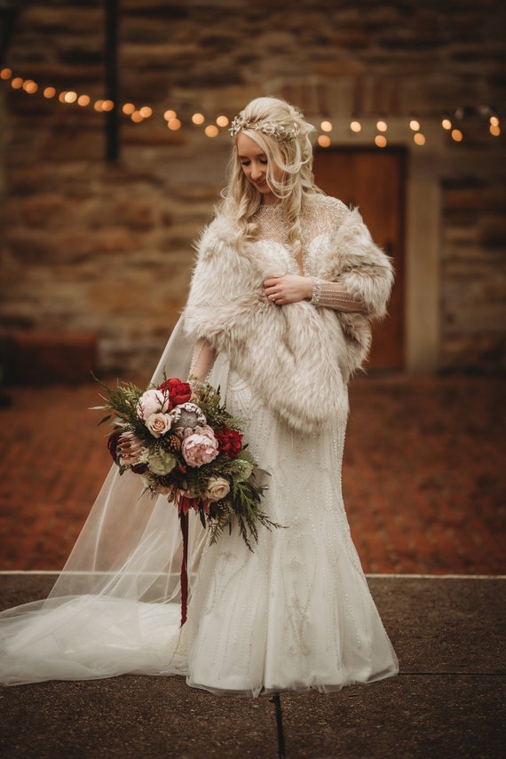 Elegant Cream Faux Fur Stole - Faux Fur Scarf - Faux Fur Shawl - Lulus