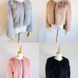 Fiona Faux Fur Coat Brown main image 1