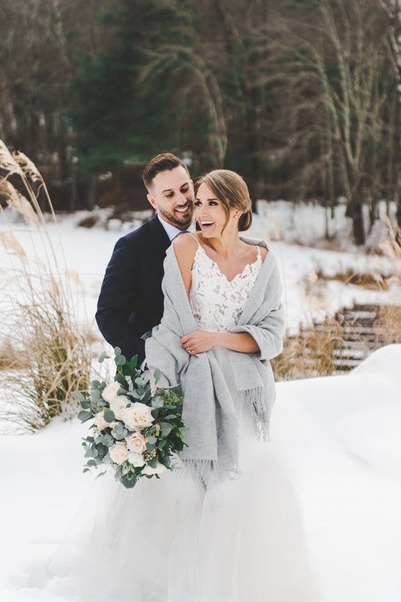 Large Bridal Super-soft Cashmere and 
