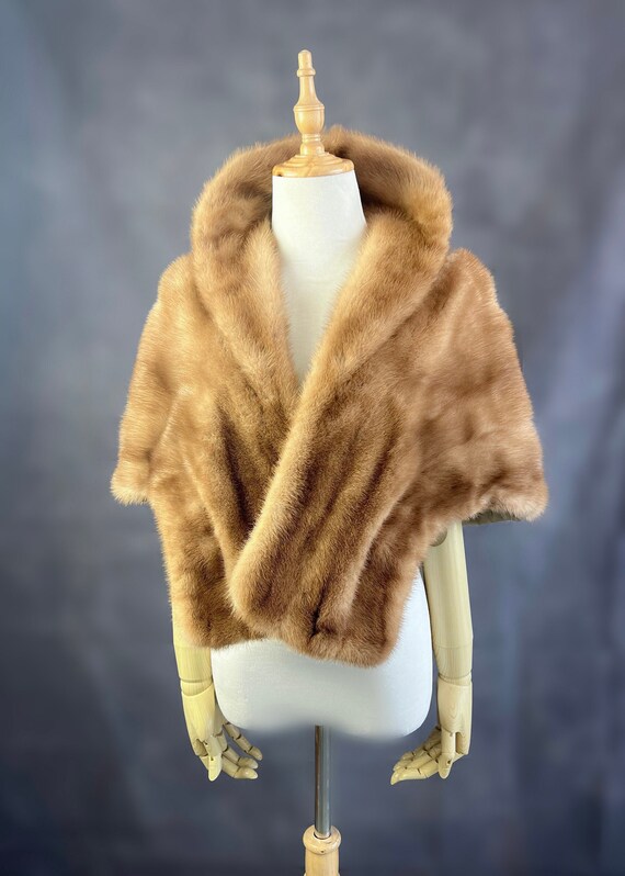 Mink Fur Cape Mink Wrap Vintage Vintage Brown Mink Fur Cape Mink 