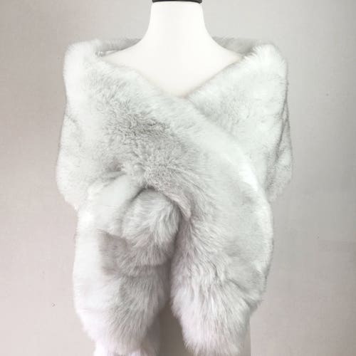 silver wedding scarf