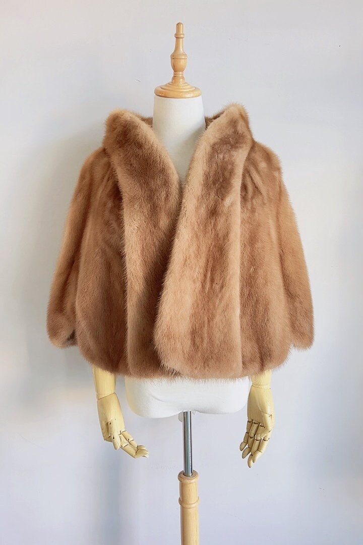 Vintage Brown Fur Stole - Etsy Vintage Brown Fur Stole - Etsy