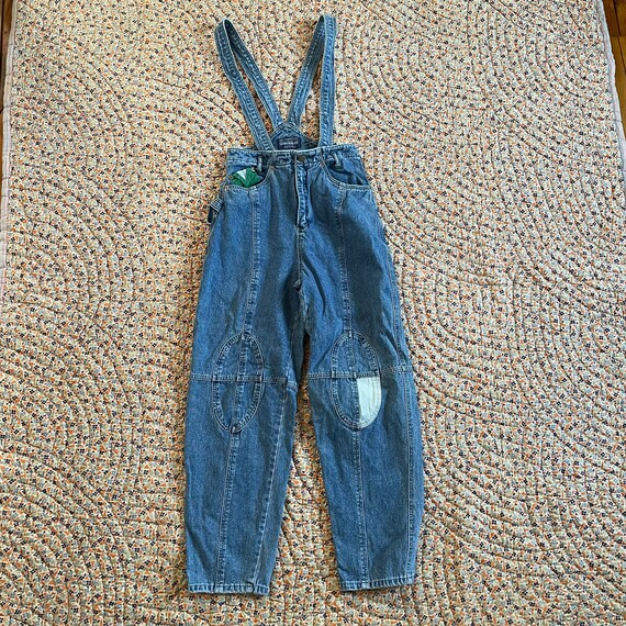80s/90s Squeeze Denim Suspender Pants/Overalls, XS