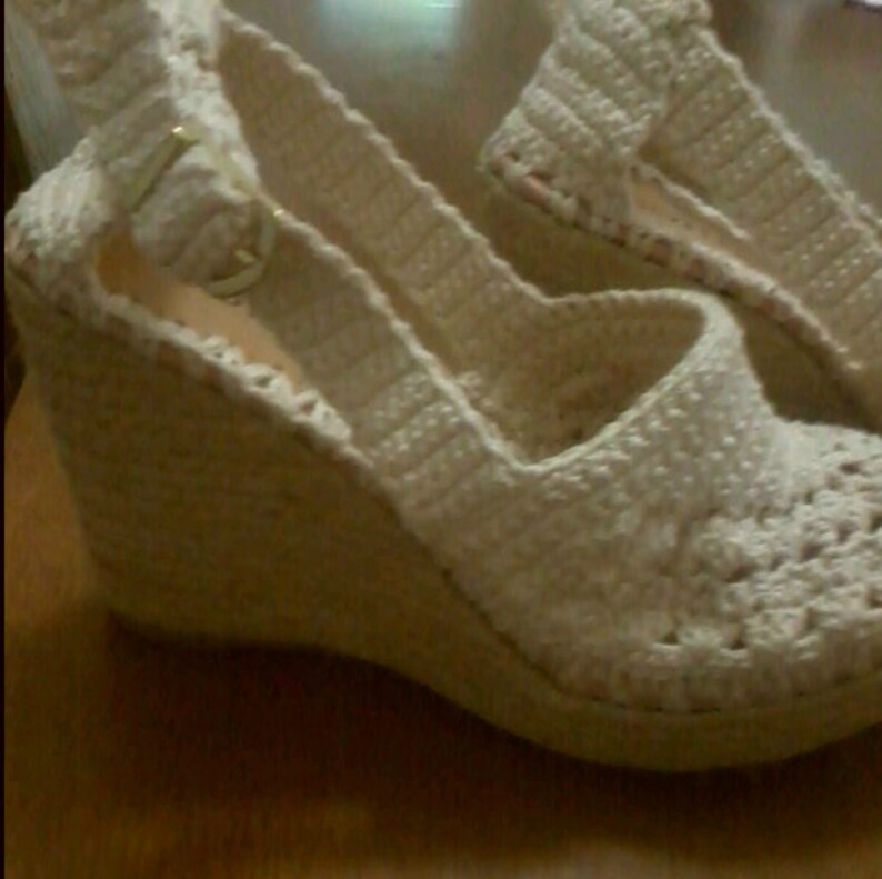 Crochet sandalias mujer crochet sandalias hechas a la Etsy