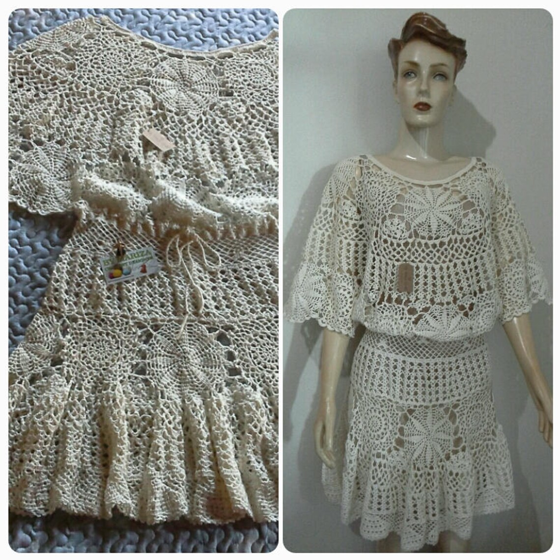 Crochet Dress. Fadhion Dress . Midi Dress Etsy