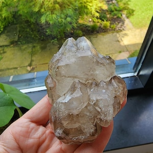 Elestial Skeletal Smoky Quartz Crystal from Brazil