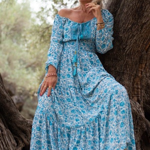 long dress, bohemian dress, gipsy dress,maxi dress, boho dress, hippie dress, ibiza dress,