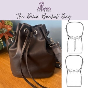 Dima Bucket Bag Sewing Pattern: Adjustable Crossbody (PDF Pattern)