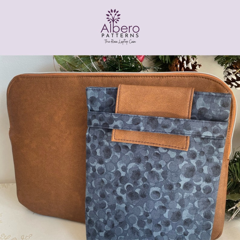 Rosa Laptop Case Sewing Pattern // DIY Laptop Sleeve With Zipper PDF