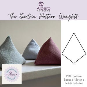 Beatrix Pattern Weights PDF Pattern and Instructions // PDF sewing pattern for pattern weights, easy beginner sewing pattern, pattern weight
