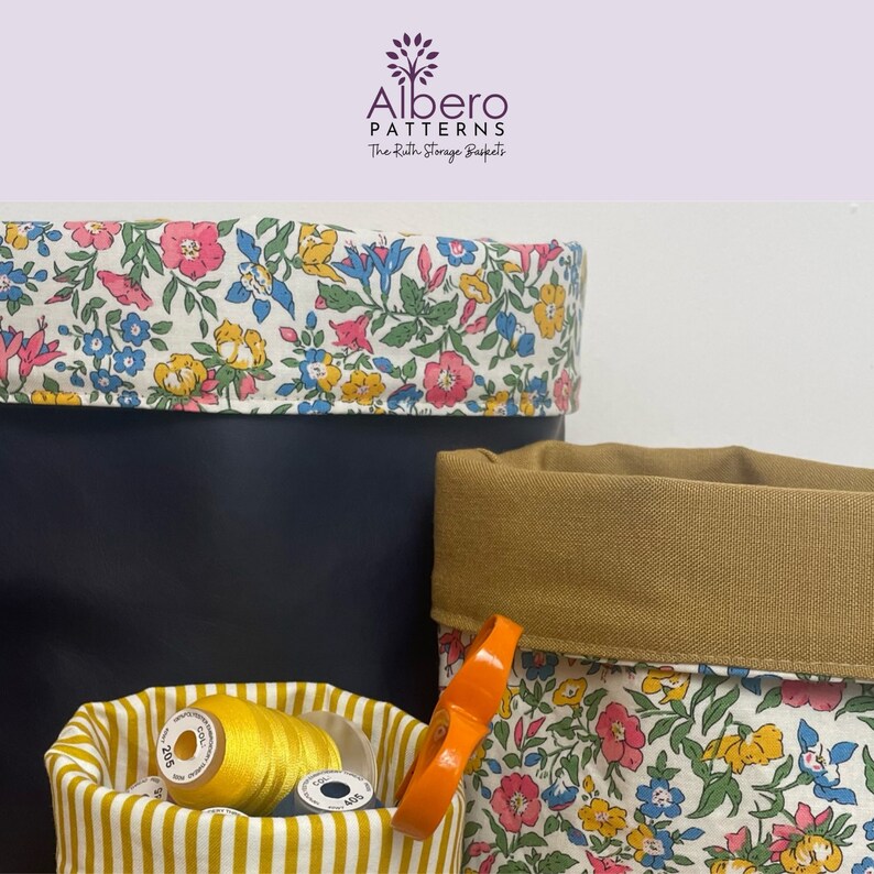 Ruth Storage Baskets PDF Sewing Pattern: 3-size DIY Organizer - Etsy