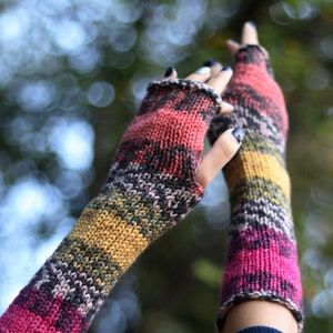 Knit Accessories, Gift For Her, Autumn Fingerless Gloves, Cold Weather Accessories, Women Mittens, Fall Mittens, Arm Warmers, Texting Gloves