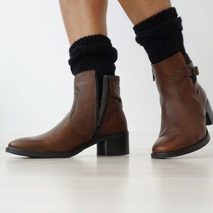 Boot Cuffs In Black, Boot Toppers, Knit Accessories, Gift For Her, Modern Knits, Boot Socks, Boot Cuffs For Woman, Gift