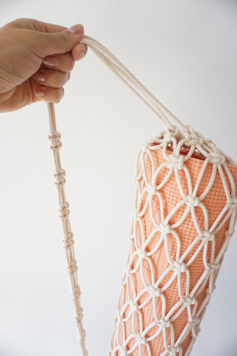 Yoga Bag Macrame Bag Gift for Yogi Yoga Mat Carrier Etsy