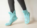 Crochet Slippers, Gift for Her, Handmade Gift, Slipper Boots, Birthday Gift For Her, Women's Slippers, Unique Gift For Mother product logo