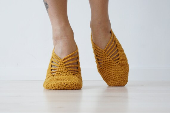 mustard slippers