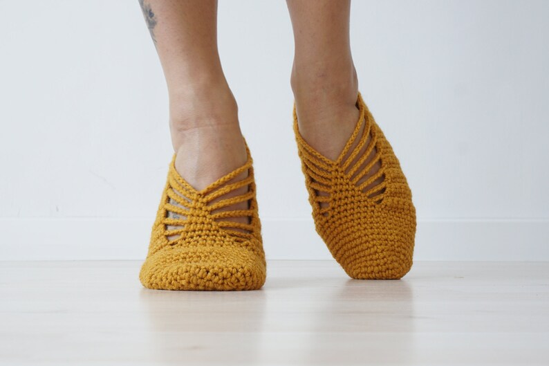 yellow ballet slippers