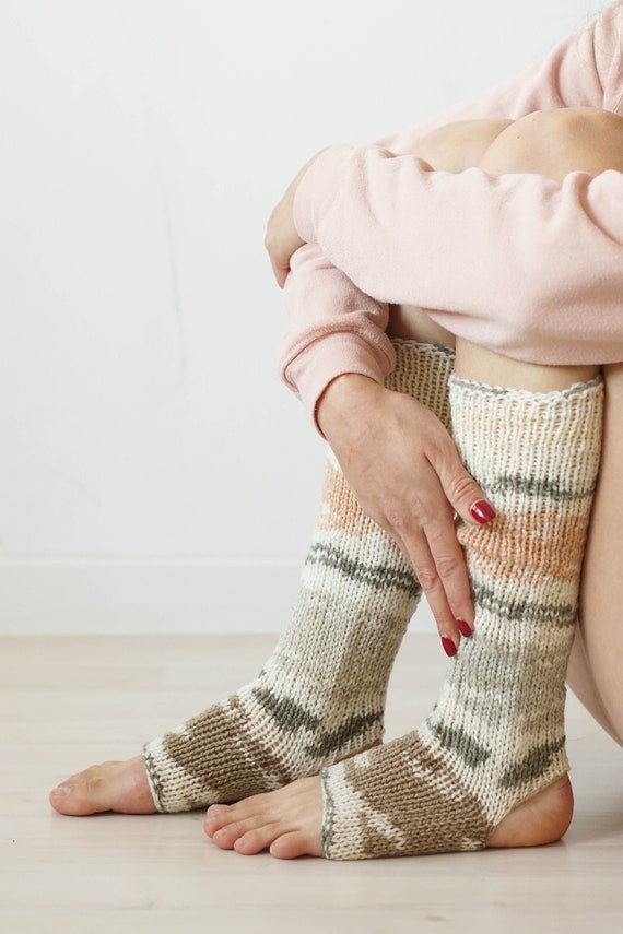 Leg Warmers, Knee High Socks, Yoga Socks, Boot Socks, Yoga Leg Warmers, Toeless  Socks, Dance Socks, Handknit Leg Warmers, Gift Under 50 