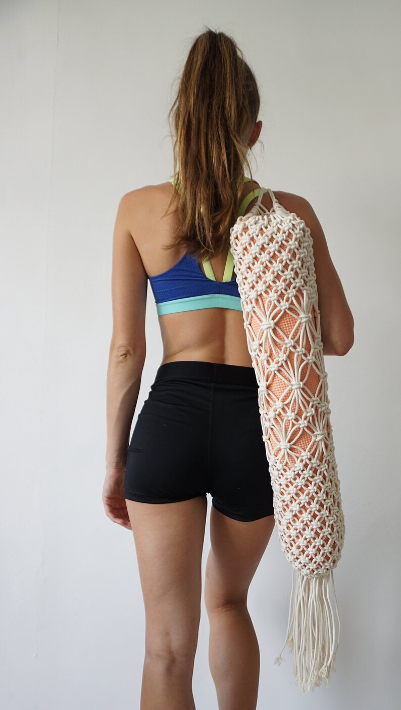 Yoga Mat Bag Macrame Bag Gift for Yogi Yoga Mat Carrier Etsy