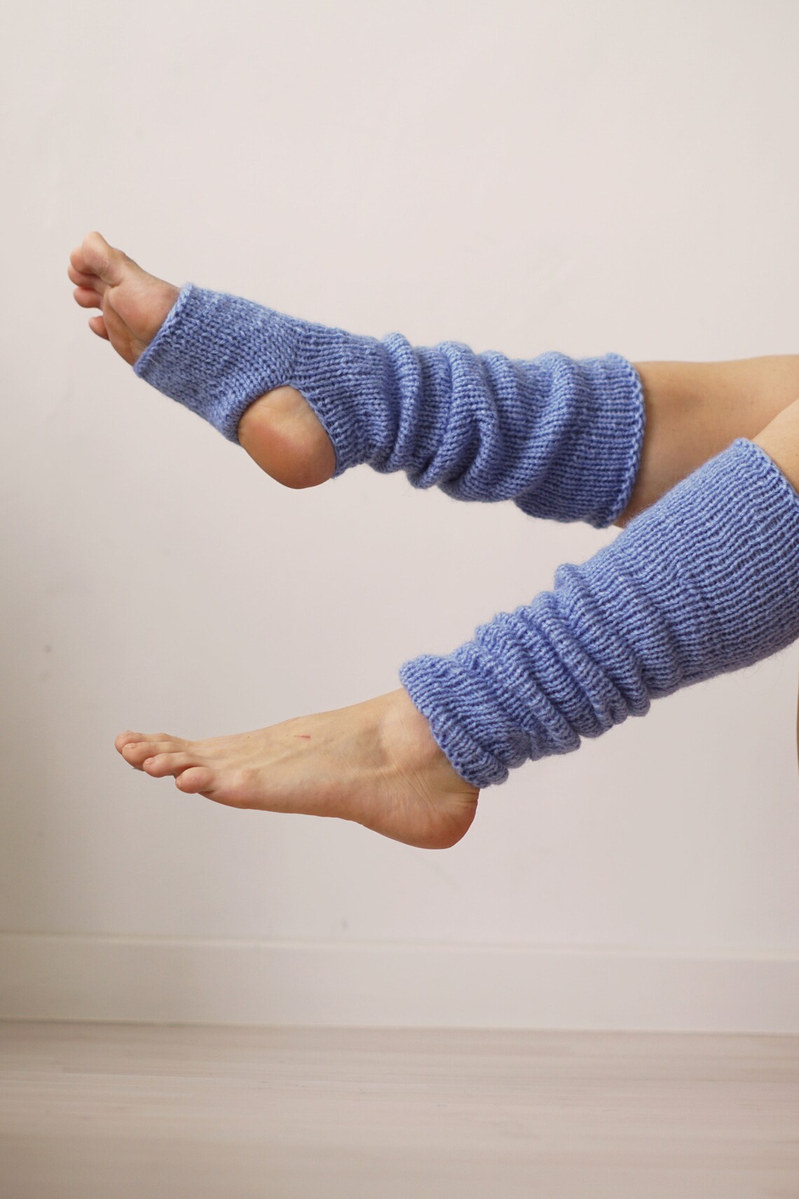 Sky Blue Accessory Sky Blue Socks Knit Angora Socks Leg Etsy