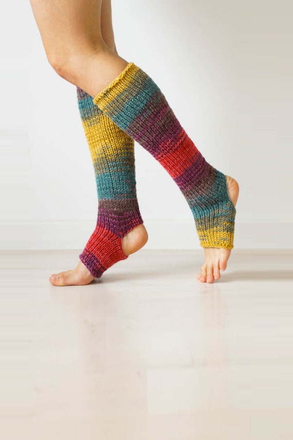 UE free shipping Knitted Legwarmers Soft Footless Yoga Pilates Leg Warmens Womens Knee High Socks Yoga Lover Gift