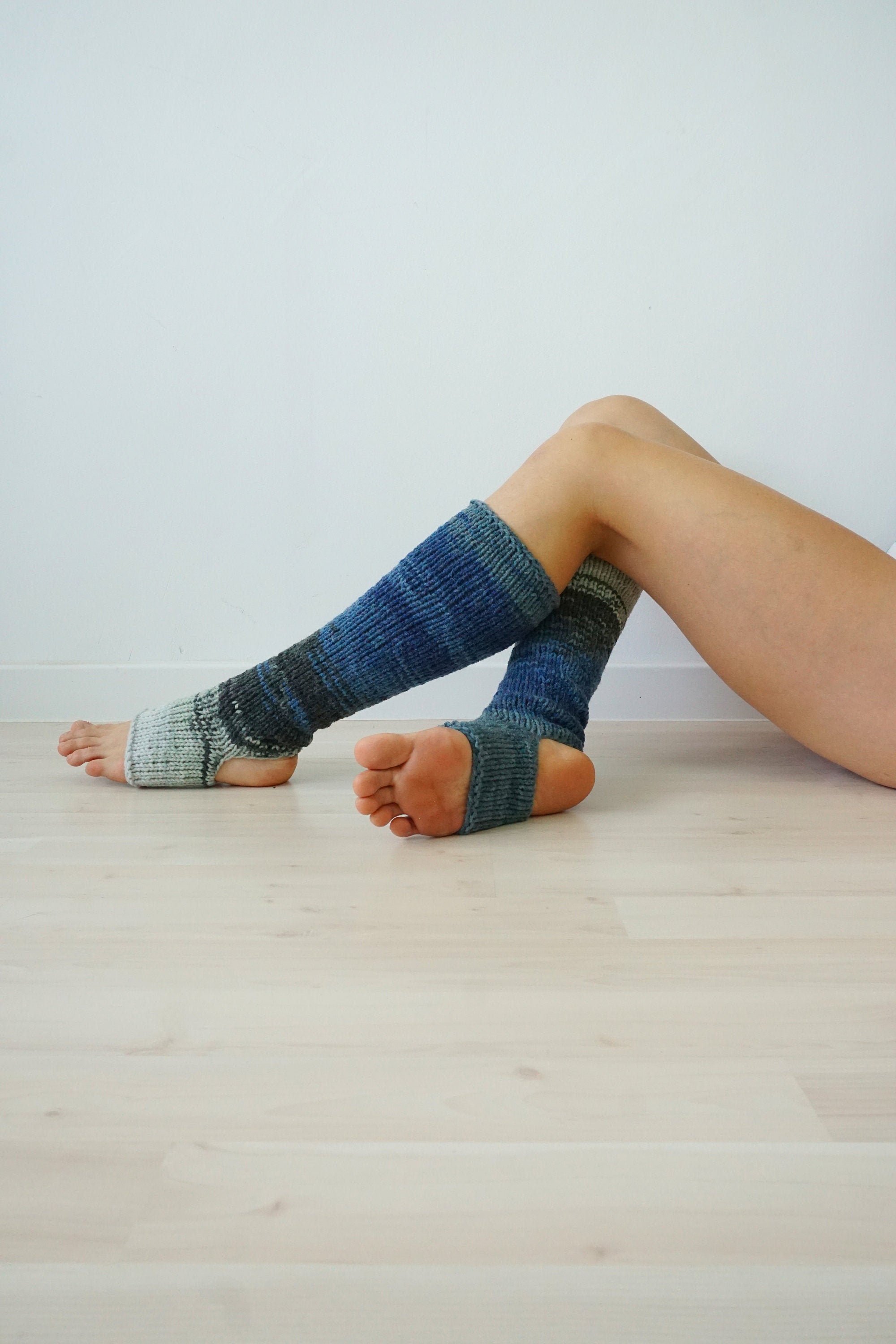 Women Knitted Long Stirrup Socks Over Knee Thigh High Yoga Leggings Leg  Warmer