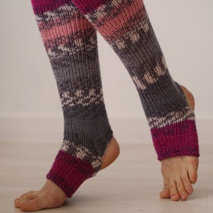 Yoga Socks, Knitwear Women, Yoga Wear, Yoga Gift, Yoga Leg Warmers, Piyo Socks, Dance Socks, Toeless Socks, Long Pilates Socks Multicolor