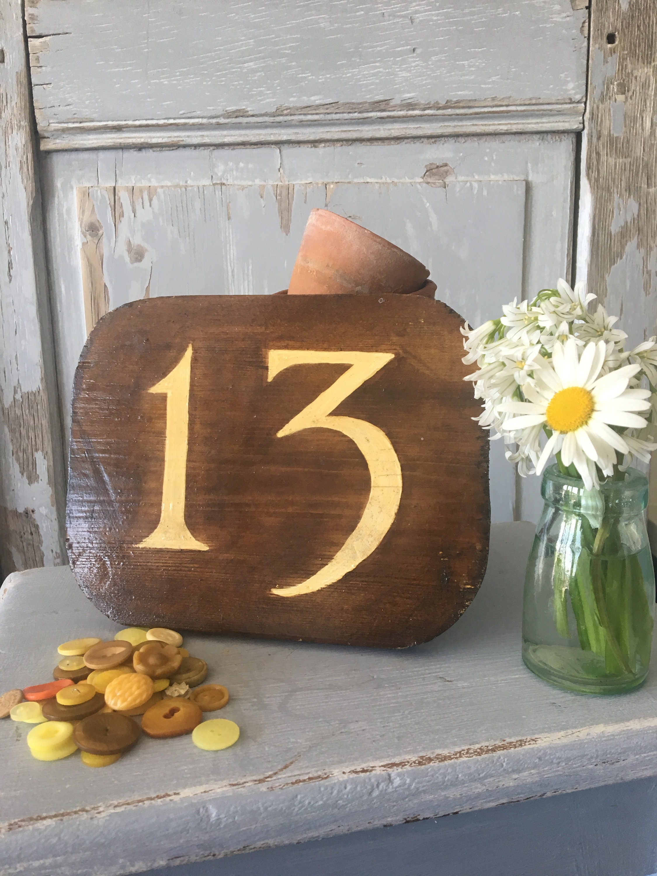 Vintage Wooden Plaque