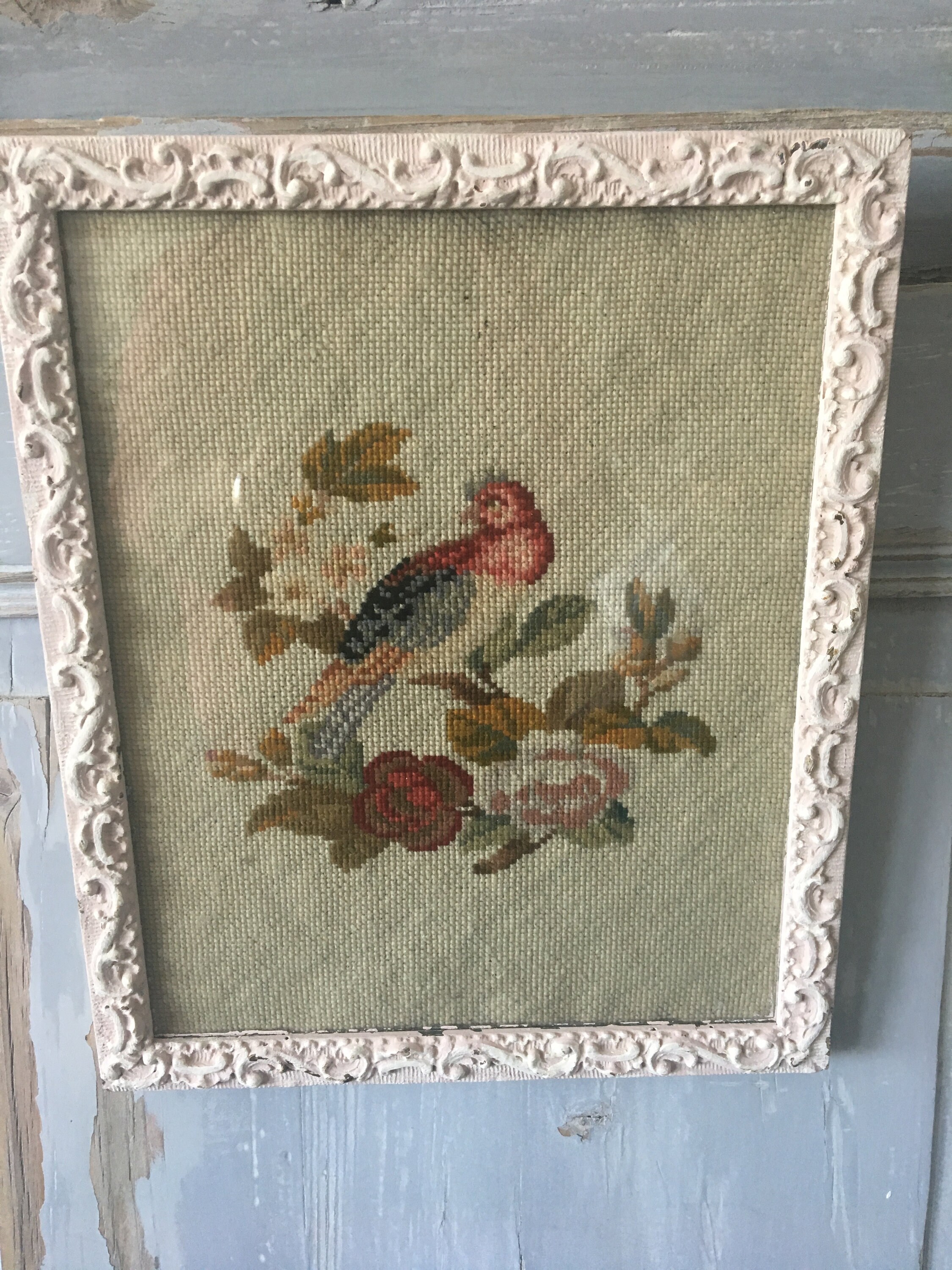 Antique Framed Tapestry