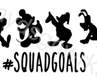 Squad Goals Disney Squad Goals Svg Squadgoals Mickey Mouse Etsy