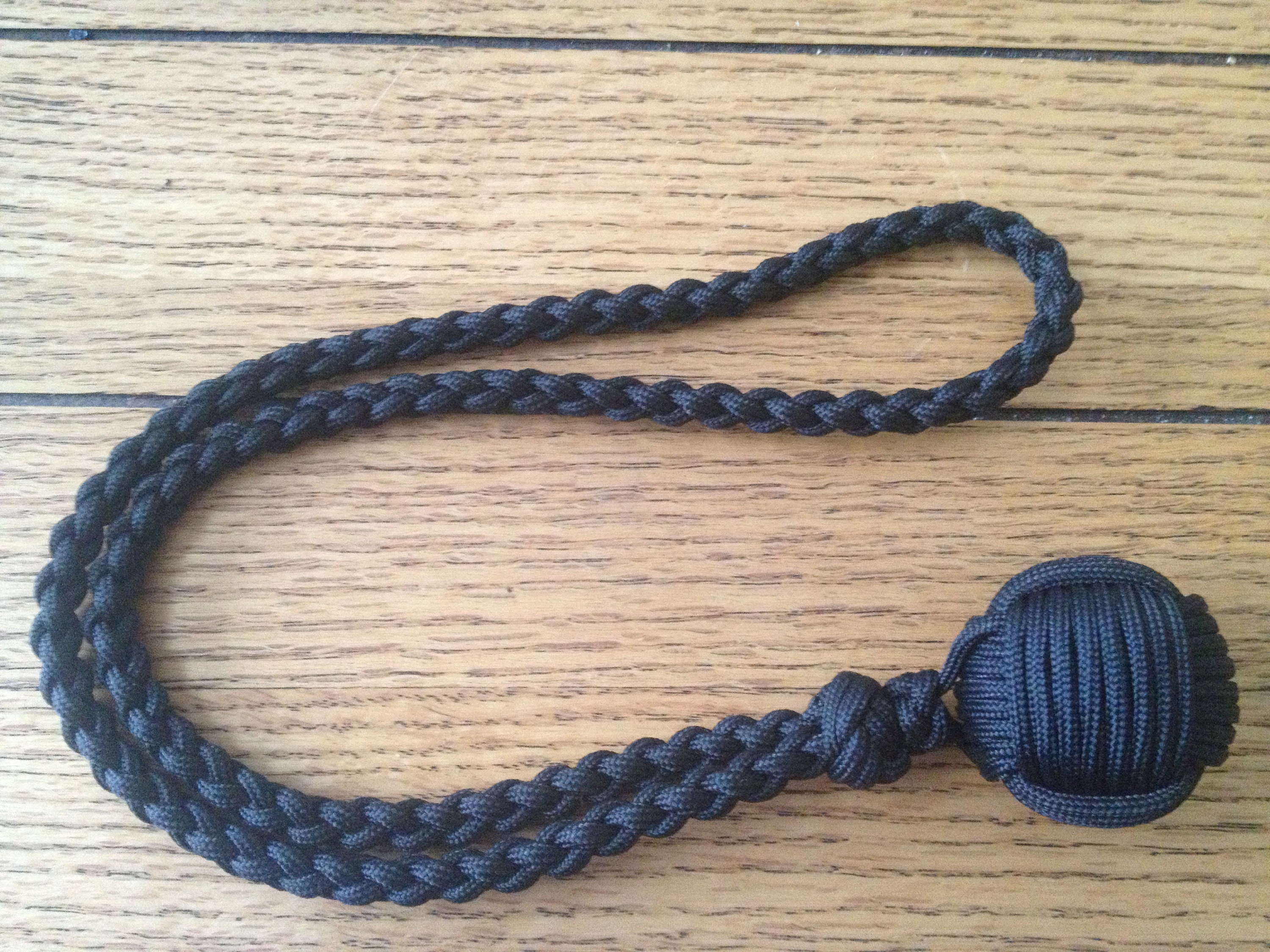 New 550 Paracord Monkey Fist Lanyard With 1.5in Steel Ball Etsy