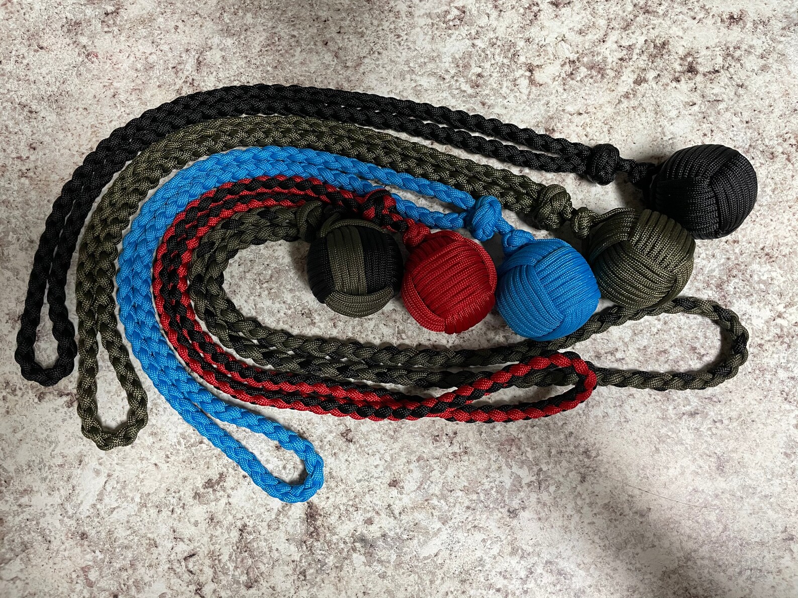 New 550 Paracord Monkey Fist Lanyard With 1.5in Steel Ball Etsy
