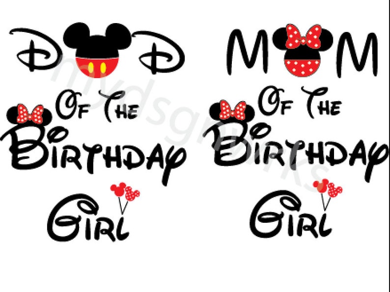 Download Mom Of The Birthday Girl svg Dad Of The Birthday Girl SVG ...