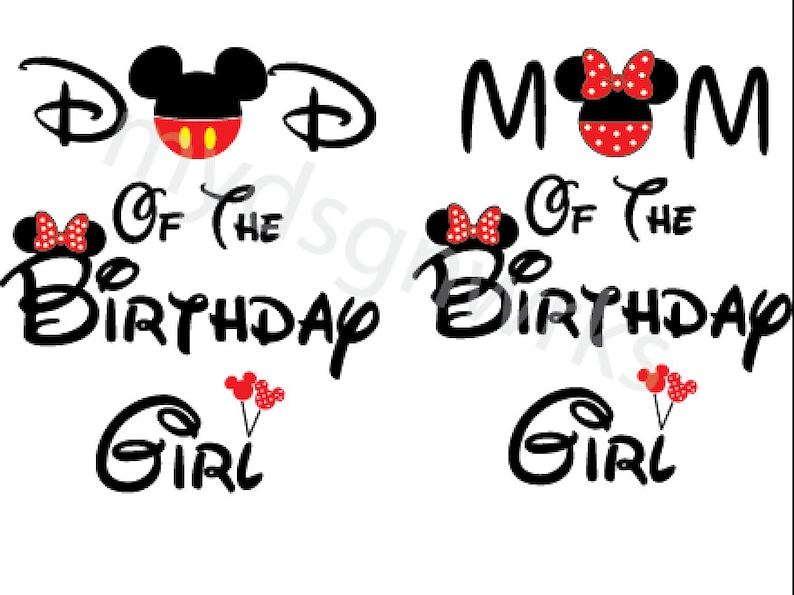 Download Mom Of The Birthday Girl svg Dad Of The Birthday Girl SVG ...