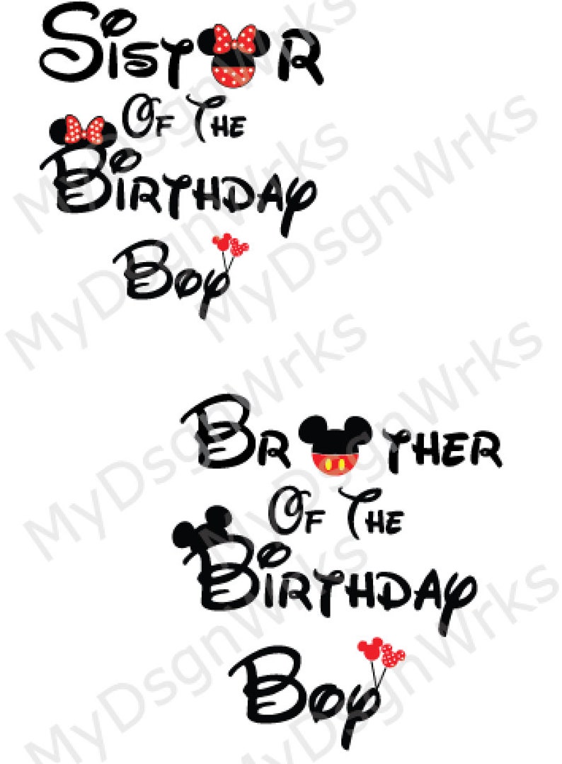 Download Sister Brother Of The Birthday Boy svg Dad Of The Birthday ...