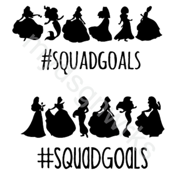 Download Disney Princess Svg Squad Goals Main Street Mickey Svg Etsy
