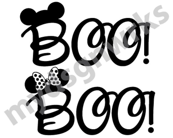 Disney Boo Svg Mickey S Not So Scary Halloween Party Etsy