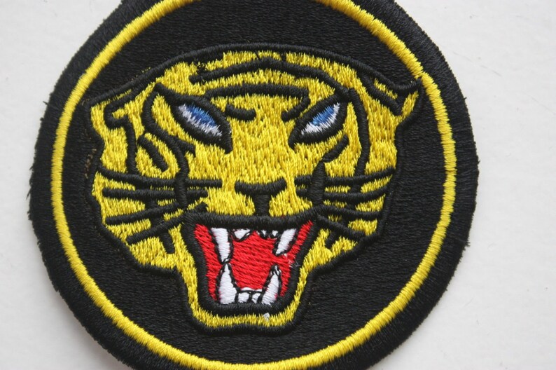 New Gold Retro Embroidered Martial Arts TIGER Patch Goonies Etsy