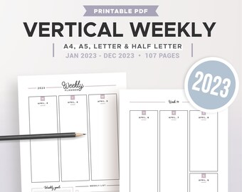 Half Letter Vertical Wo2p Printable - Etsy