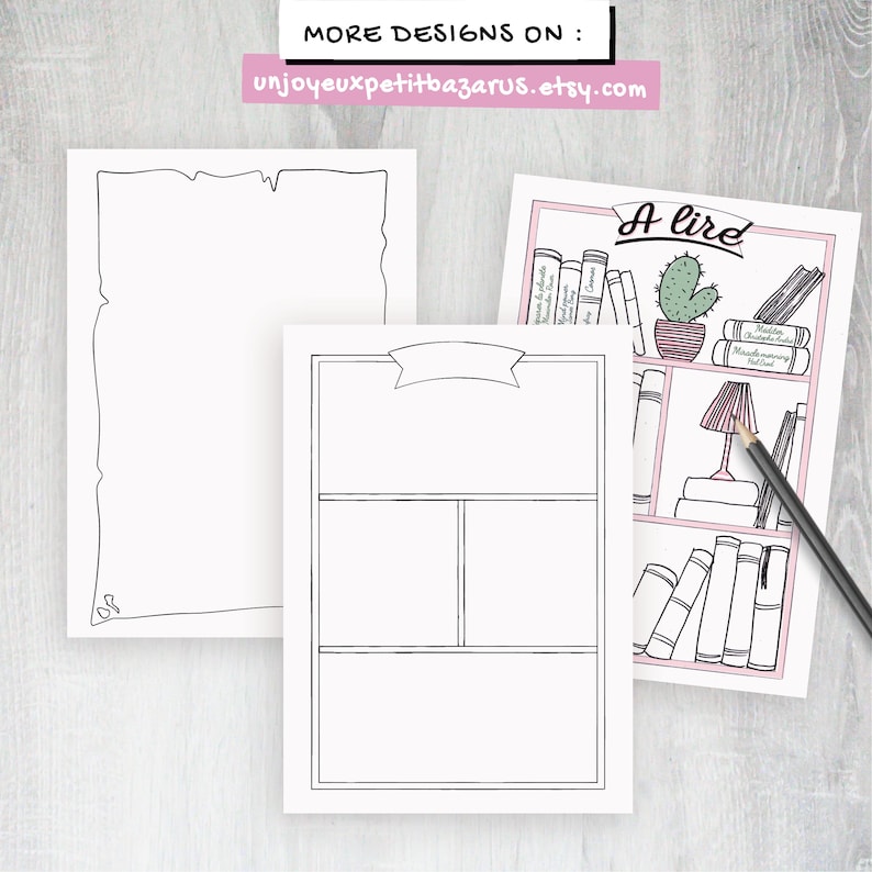 Bullet Journal Templates Printable Bujo Pages Dotted Grid - Etsy