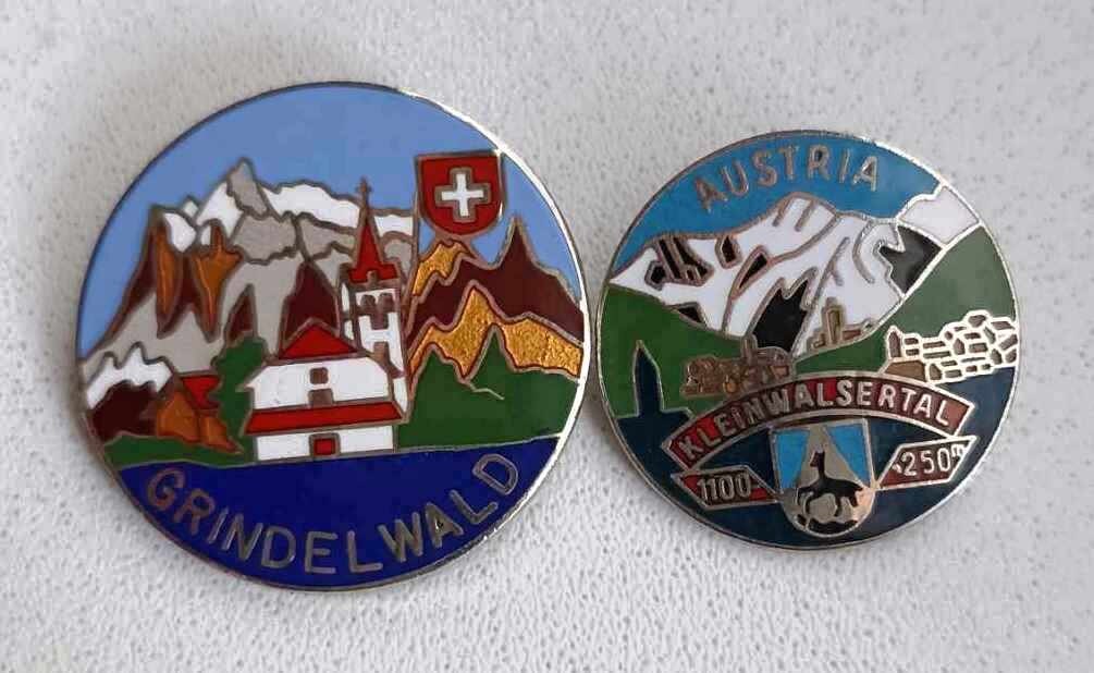 Pin's/épingle De Randonnée Kleinwalsertal - Occasion, Vintage, Dimensions 25,5x48,5mm