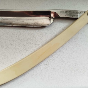 Rare Old Vintage Germany Straight Razor - C&H BIRKENDAHL SOLINGEN