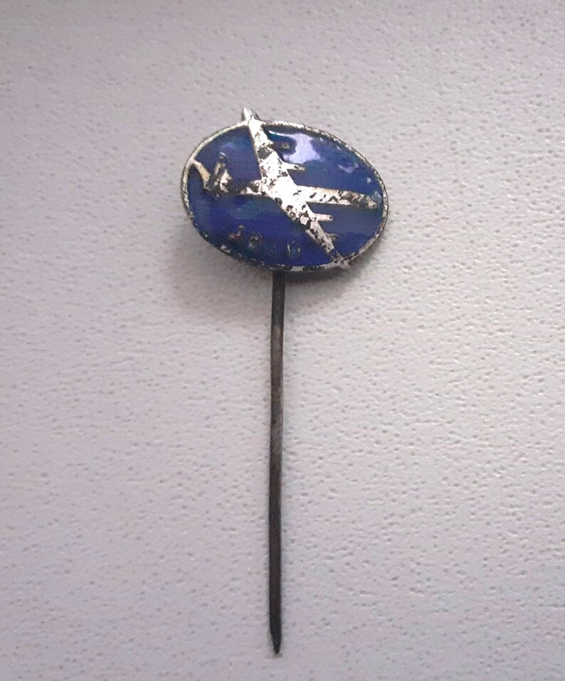 Rare Old Vintage Bulgaria Small Bronzeenamel Communist Aviation