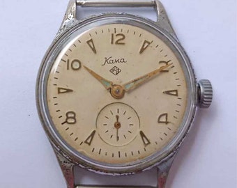 Rare Old Soviet\USSR Mechanical men's wrist watch - KAMA CCZ