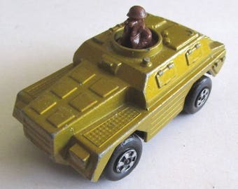 Rare Vintage England metal military toy STOAT - MATCHBOX 1970's