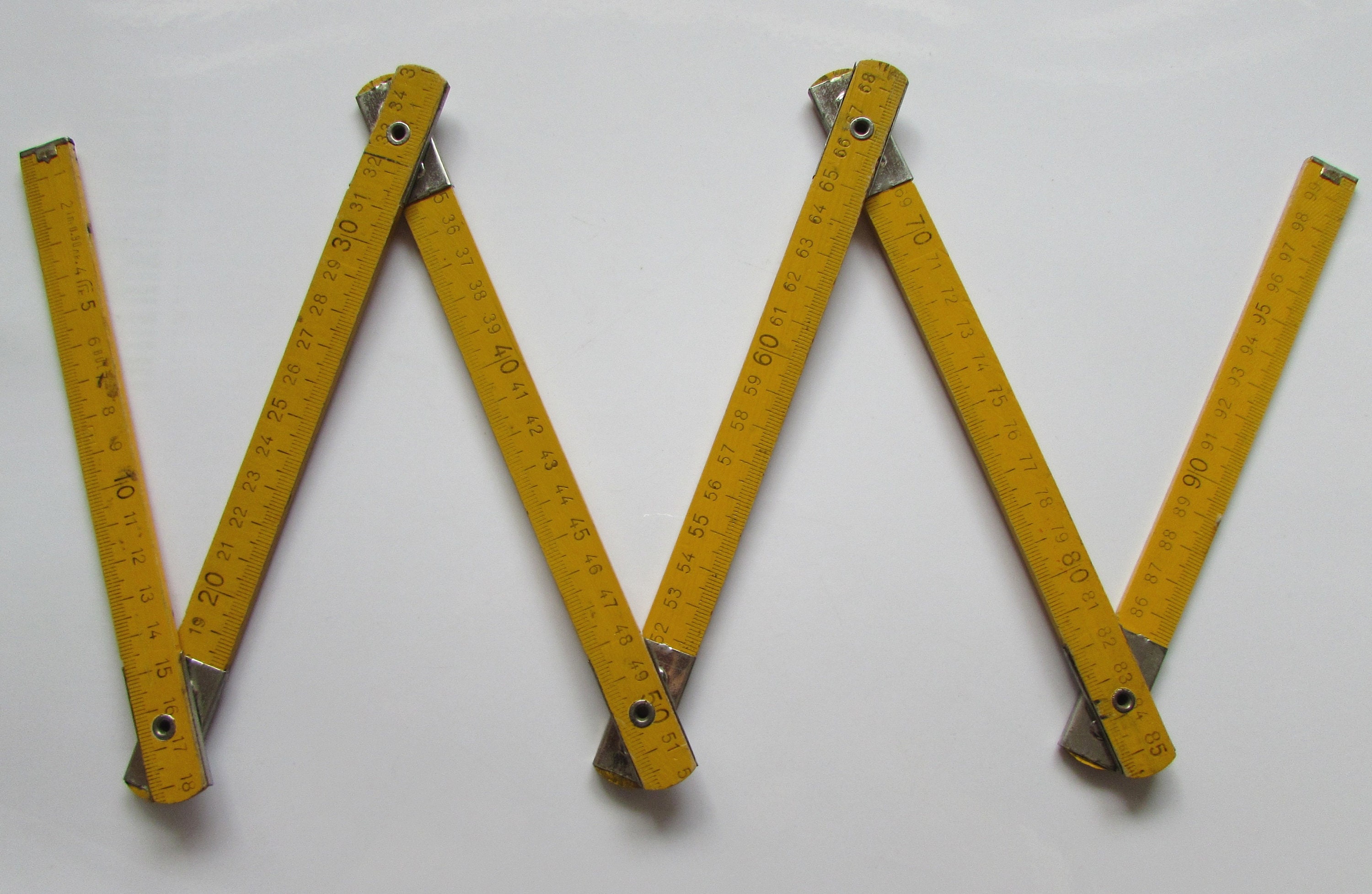 Rara vintage madera plegable carpenter ruler regla de doble | Etsy