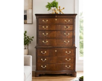 Vintage Brighton Furniture Serpentine Chest on Chest Dresser/Tallboy